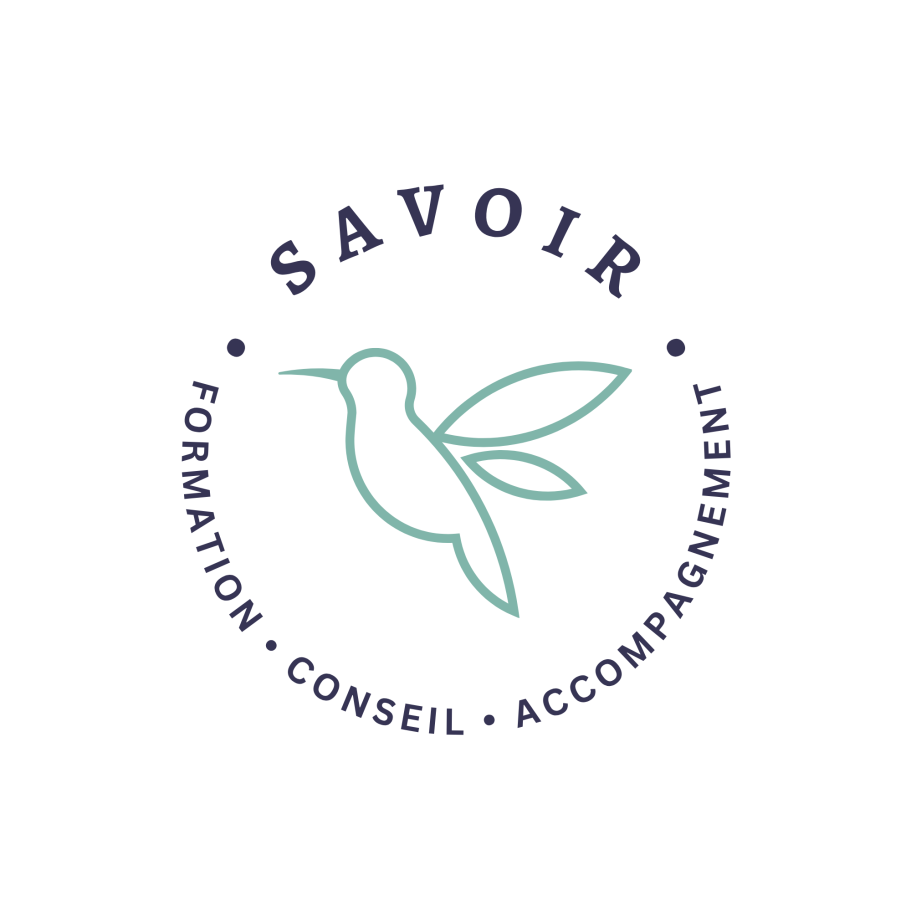 Logo Savoir Formation Conseil Accompagnement avec illustration emblématique du petit colibri